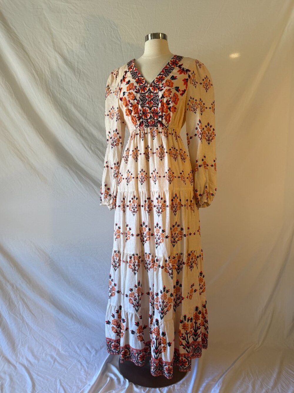 Long Dress with Floral Pattern